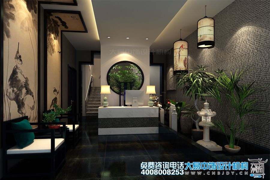 酒店中式大堂設計