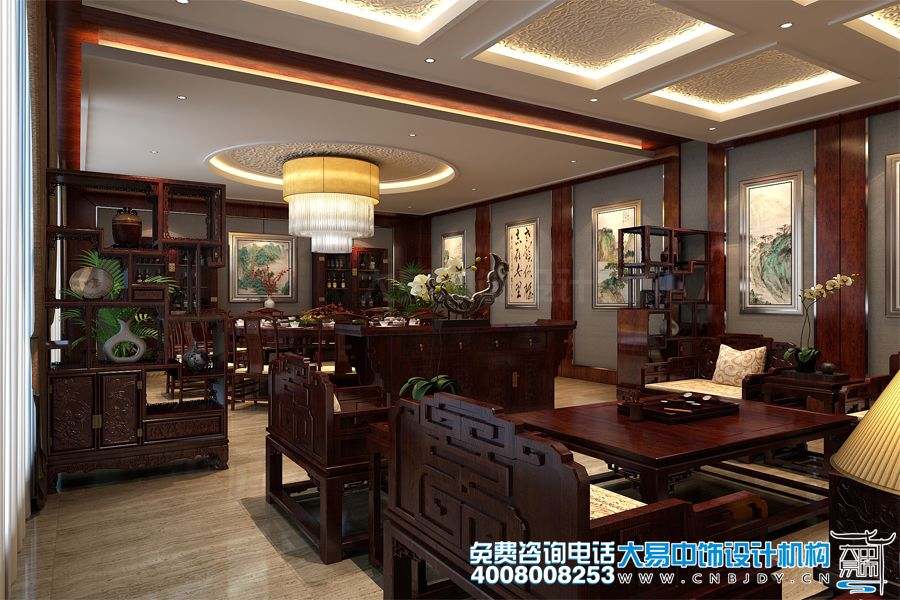 北京朝陽高端中式會所設計