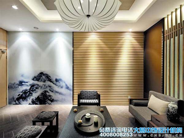 上?，F代新中式會所裝修效果圖