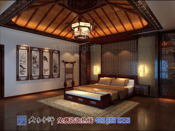 黑龍江哈爾濱280平米中式復式樓裝飾效果圖