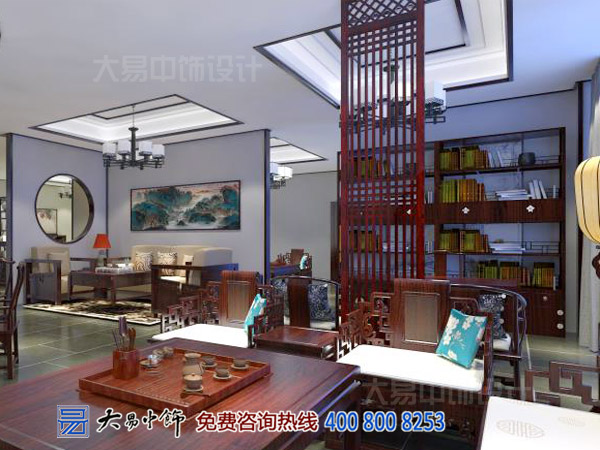 陜西西安紅木展廳中式裝修 古城墻下的傳統(tǒng)中式設(shè)計魅力