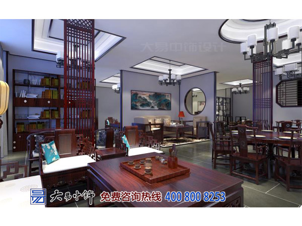 陜西西安紅木展廳中式裝修 古城墻下的傳統(tǒng)中式設(shè)計魅力