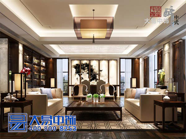 上?，F代新中式會所裝修效果圖