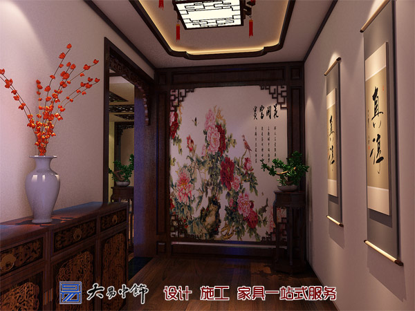 遼寧盤錦220平米別墅設(shè)計，感受中式別墅裝修的氣息