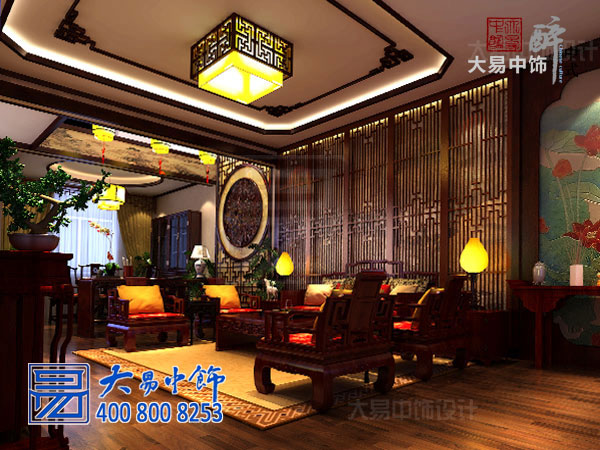 西安550平米別墅中式裝修 開啟復(fù)古典雅精致生活