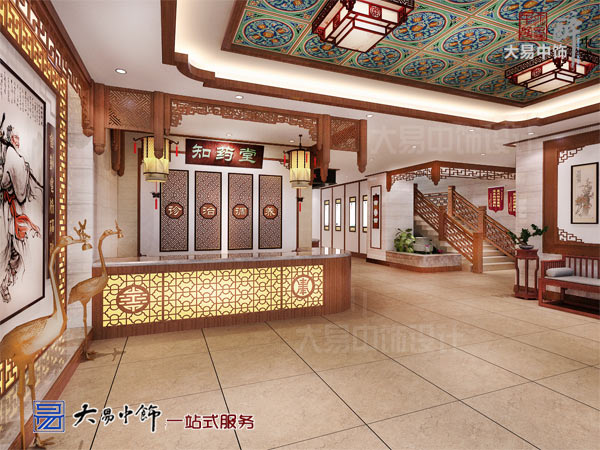 國醫(yī)館知藥堂裝修設(shè)計 渲染的傳統(tǒng)中醫(yī)文化