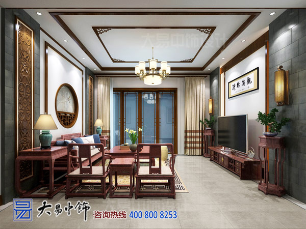 家庭中式住宅裝修設(shè)計(jì) 全屋紅木家具定制裝飾