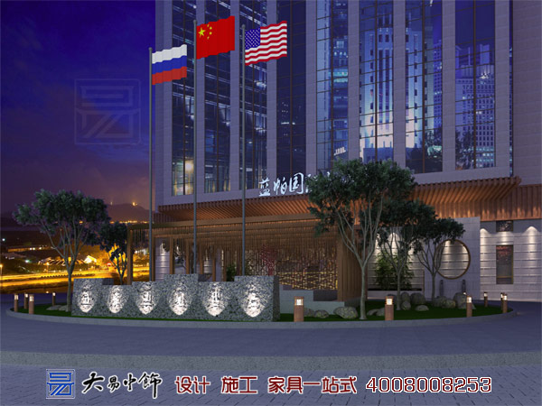 北京蘭帕國際酒店商務會議廳新中式風格裝修設計(一)